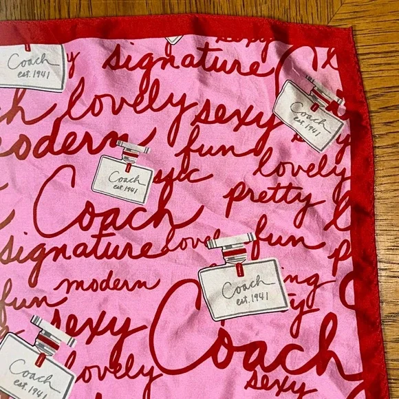 *HTF* COACH Perfume Bottle Monogram Scarf